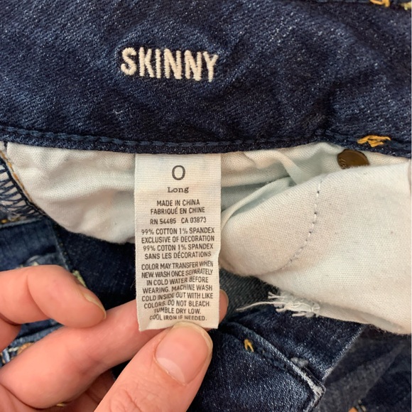American Eagle | Stretch Skinny Jeans - Size 0 Long - Picture 7 of 9